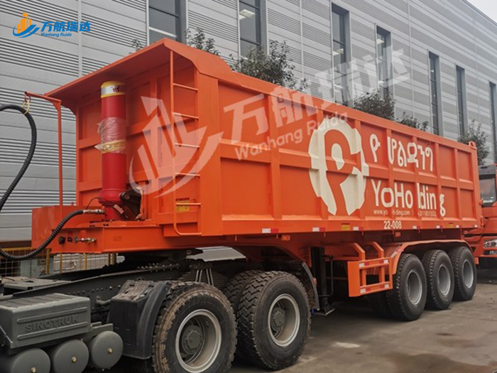 出口型厢式后翻自卸车