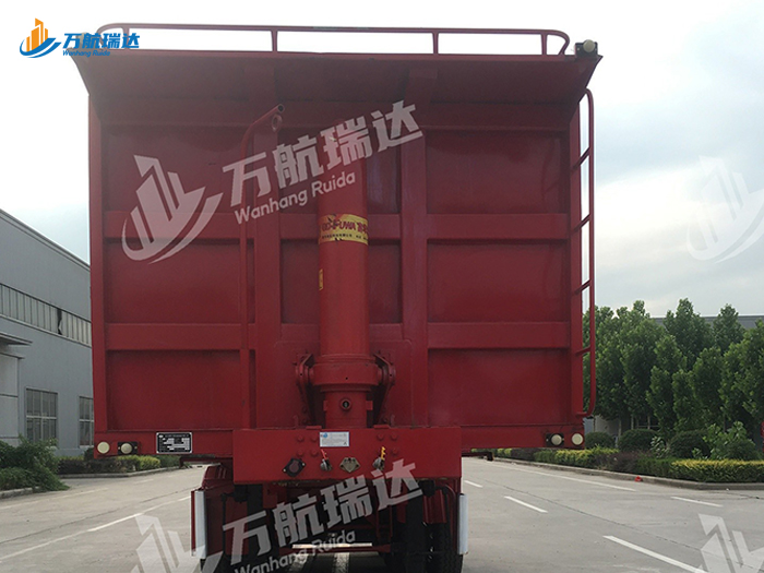 栏板后翻自卸半挂车