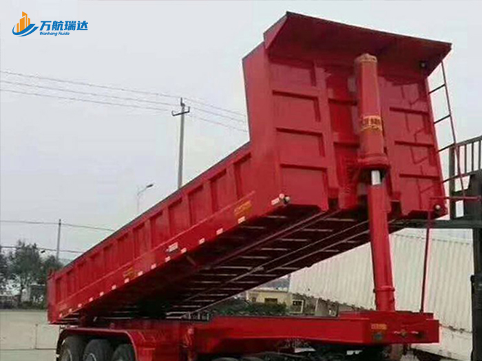 栏板后翻自卸半挂车