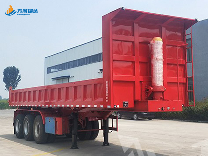 栏板后翻自卸半挂车