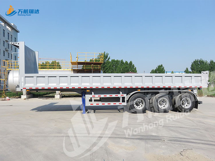 栏板后翻自卸半挂车