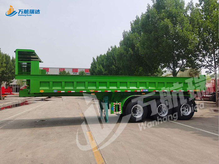 栏板后翻自卸半挂车