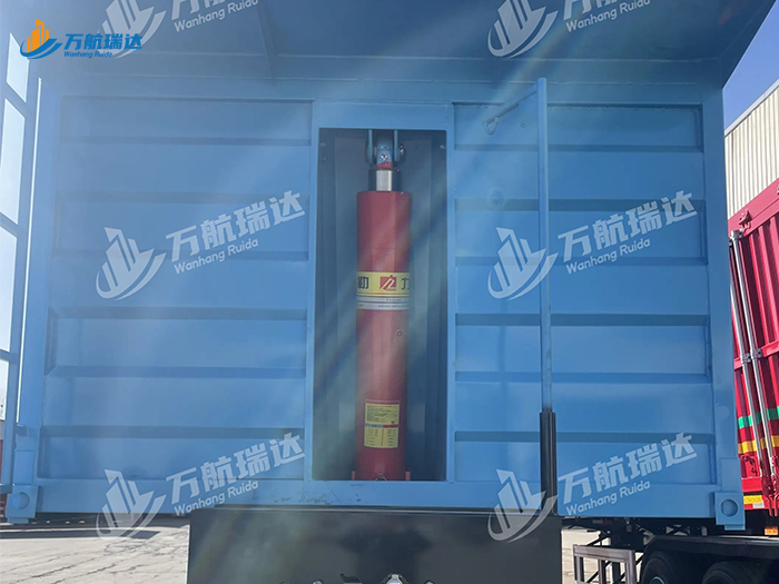 栏板后翻自卸半挂车