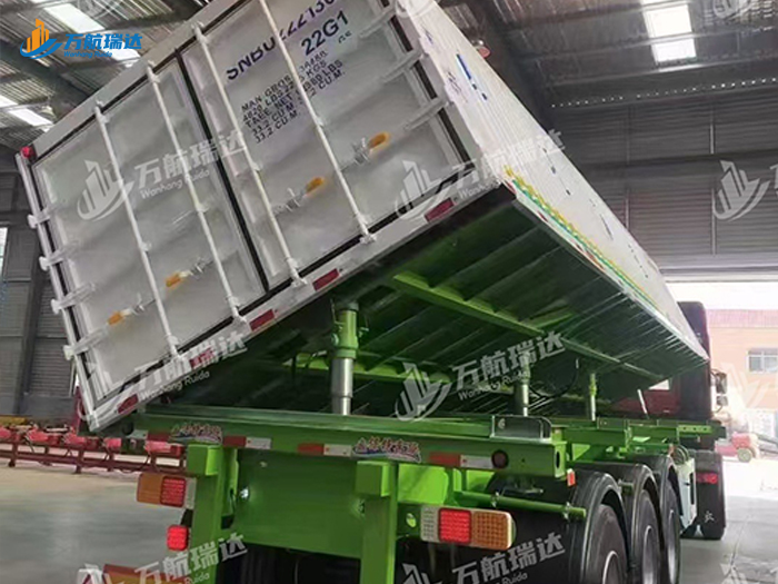 厢式骨架侧翻运输半挂车