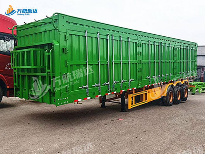 厢式骨架侧翻运输半挂车