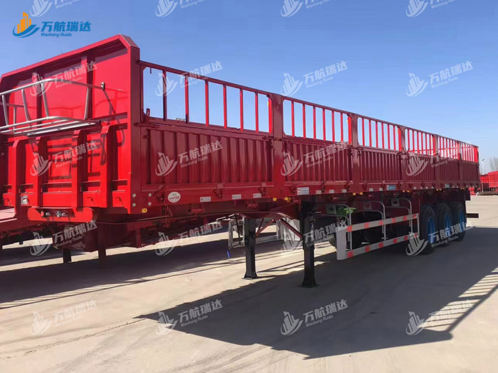直梁式仓栏运输半挂车